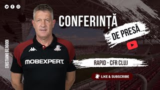 Cristiano Bergodi  Conferinta De Presa  RAPID  CFR Cluj [upl. by Sutniuq210]