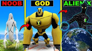 GTA 5  Upgrading BEN 10 to ULTIMATE ALIENX in GTA 5 [upl. by Aimil]