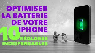 10 réglages indispensables pour optimiser la batterie de votre iPhone  • Autonomie amp Astuces [upl. by Alled849]