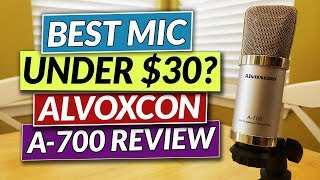 Budget Streaming Mic  Alvoxcon A700 Microphone Review on Amazon [upl. by Tiebold894]