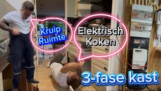 Full video  Groepenkast vervangen  elektrisch koken en de kruipruimte in  Diemen 🇳🇱 [upl. by Ecnerrot]