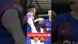 Gol de Lewandowski Hoy  Sevilla vs Barcelona  eFootball [upl. by Yaresed]