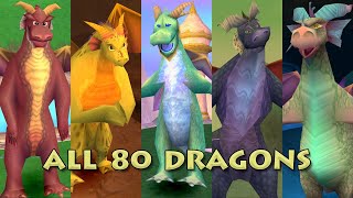 Spyro the Dragon  All Dragon Cutscenes True Widescreeen [upl. by Seuqramed]