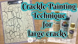 How to Create Cracked  Chipped Paint on New Wood [upl. by Nolubez]