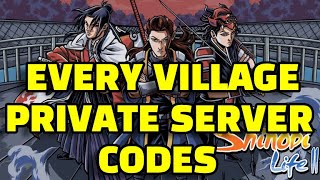 Shindo Life  Private Server Codes  COMPLETE PRIVATE SERVERS GUIDE [upl. by Alleirbag]