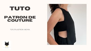 Tuto couture  Le topplastron Indira [upl. by Hebrew]