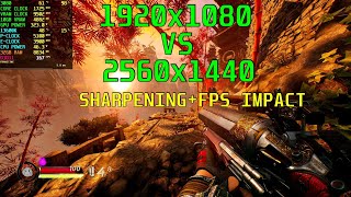 1920x1080 vs 2560x1440  Sharpen  FPS Impact [upl. by Elletnahc303]