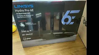 Linksys Hydra Pro AXE6600 Wifi 6E Unboxing [upl. by Sisi]