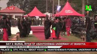 DAY 2 Burial Rites Of Asantehemaa Underway At Manhyia [upl. by Trefor179]