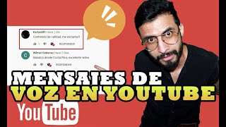 Mensajes de voz en tu chat de youtube 📢  Speechchat [upl. by Ecnerewal843]