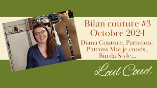 Bilan couture 3  Automne 2024 [upl. by Lesli140]