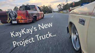 KayKay gets a new project truckBagged and Bodydropped Fullsize Chevy😍😍 [upl. by Okuy348]