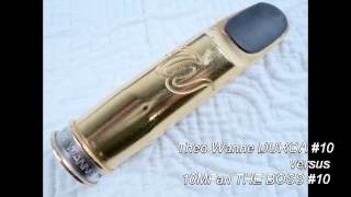 Tenor Sax Mouthpiece Comparison 10MFAN HARD RUBBER BOSS vs THEO WANNE DURGA [upl. by Ainedrag]