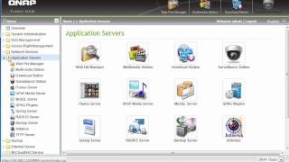QNAP 219P II Administration Interface [upl. by Nnalyrehc773]
