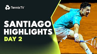 Thiem Battles Garin Fognini and Etcheverry Clash  Santiago 2023 Highlights Day 2 [upl. by Ruthy397]