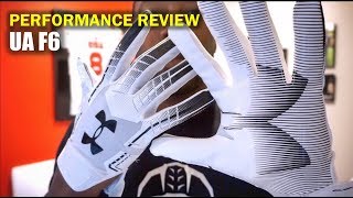 UA F6 Football Gloves Performance Review [upl. by Iruam520]