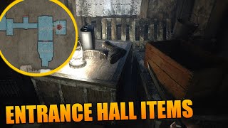 Resident Evil 8 Village Castle Entrance Hall Items amp Missable Treasures  Hidden Items In RE8 [upl. by Eillat]