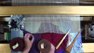 Tapestry weaving low warp style with Rebecca Mezoff [upl. by Ama632]