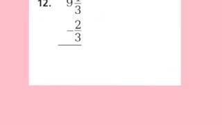 78 Subtract fractions with renaming [upl. by Idelle]