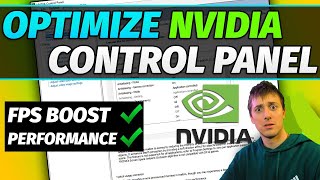 OPTIMIZE NVIDIA CONTROL PANEL Settings for Performance and Gaming FPSLATENCY PC [upl. by Leschen]