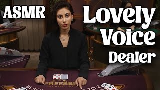 Unintentional ASMR  This Blackjack Dealer With a LOVELY Voice ♦ [upl. by Rita]