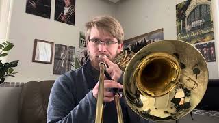 Blazhevich  No 44  Bass Trombone Etude [upl. by Silecara]