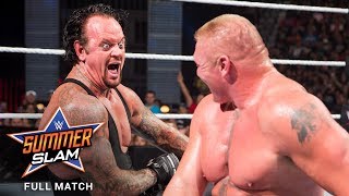 FULL MATCH  Brock Lesnar vs The Undertaker SummerSlam 2015 [upl. by Katzir252]