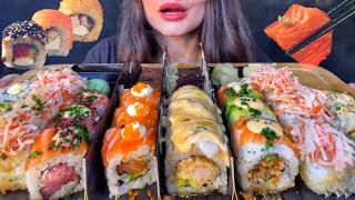 ASMR SUSHI amp SASHIMI PLATTER MUKBANG No Talking EATING SOUNDS [upl. by Onibas]