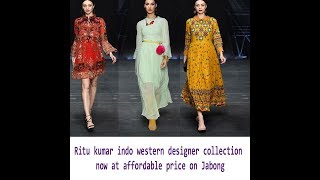 Ritu kumar latest indo western summer dresskurti collection 2018 on jabong at affordable price [upl. by Joletta]