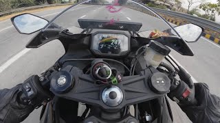 ZX6R top speed run 2024 [upl. by Yrrep517]