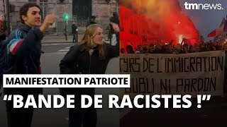 Les patriotes défilent contre limmigration et ça rend fou les gauchistes [upl. by Naitsirc]