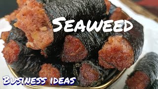 EASY WAYS TO MAKE SEAWEED EMBUTIDO DELICIOUS trending youtube viralvideos viralfood business [upl. by Solracnauj54]