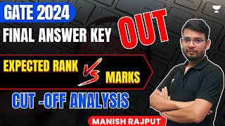 Final Answer Key OUT  Expected Rank VS Marks and Cut Off Analysis  Rank Pridictor Manish Rajput [upl. by Anivlek660]