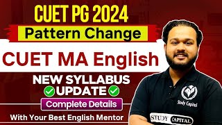 CUET PG MA English New Syllabus  CUET PG 2024 MA English Syllabus AnalysisStudyCapital [upl. by Oby]