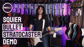 Squier Bullet Stratocaster Demo amp Review  A Cheap Electric Guitar That Sounds Great [upl. by Sachi]