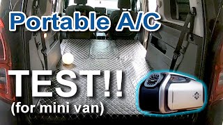 Portable AC TEST for mini van [upl. by Gustafson816]