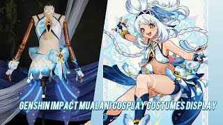 Genshin Impact Mualani Cosplay Costumes Display [upl. by Wellesley]