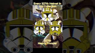 327th Star Corps Helmets collection starwars clonewars clonetrooper [upl. by Clarhe]