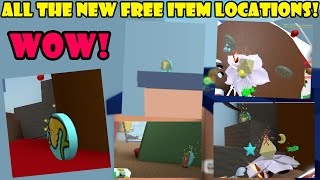 ALL THE NEW FREE ITEM LOCATIONS 🎈  Bee Swarm Simulator [upl. by Anilek]