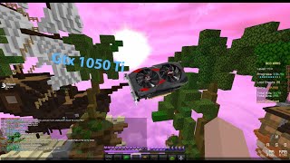 Minecraft Hypixel Bedwars Gtx 1050 Ti Fps Benchmark [upl. by Ainer]