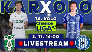 MFK KARVINÁ  SIGMA OLOMOUC 🔴ŽIVĚ [upl. by Bhayani915]