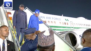 Tinubu Arrives Addis Ababa For 37th AU Summit [upl. by Kravits757]