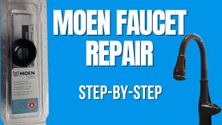 Moen Kitchen Faucet Repair  1255 Cartridge Replacement StepbyStep [upl. by Audsley]