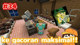 Goa yang sempurna dan village gacor maksimal Minecraft Survival Indonesia EPS 34 [upl. by Jacob]