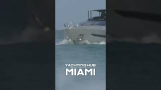 Mangusta REV 104 splash and waves Haulover Inlet [upl. by Schacker700]