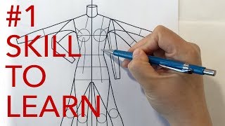 Learn How to Draw Model for Fashion Design in a Designer Dress  Figure Drawing Lesson [upl. by Licec998]