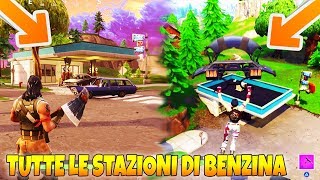 TUTTI i Distributori di Benzina su Fortnite Battle Royale [upl. by Siuluj]