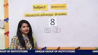 Online Lecture 9 Class Nursery Maths Introduction Reading Writing and Activity of Number 8 [upl. by Eseerahs]