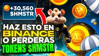 ¡¡ TIENES QUE SABER ESTO DE BINANCE Y HMSTR ANTES DE QUE SEA TARDE PARA GANAR MAS REWARDS [upl. by Rehpoitsirhc]