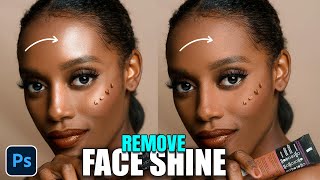 Remove Face Shine  Photoshop Tutorial 2080 [upl. by Lottie696]